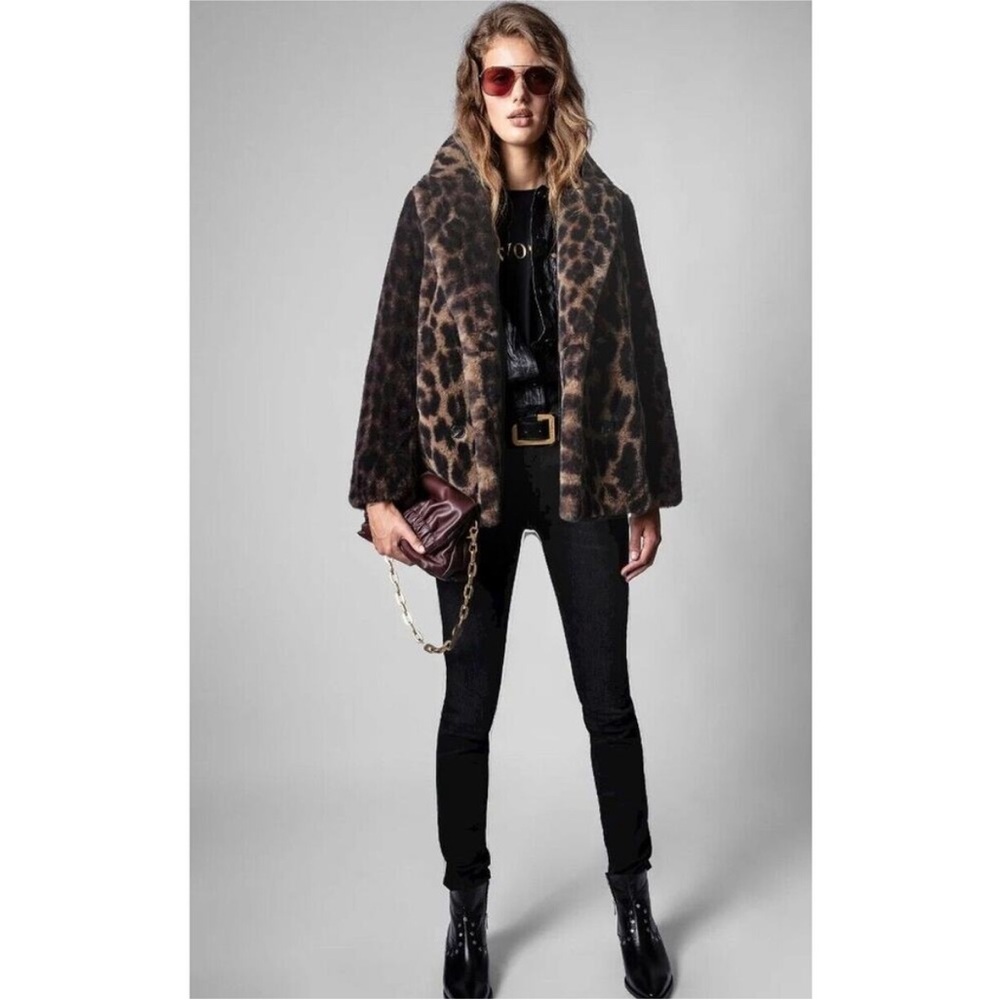 Zadig & Voltaire Miller Leopard Coat